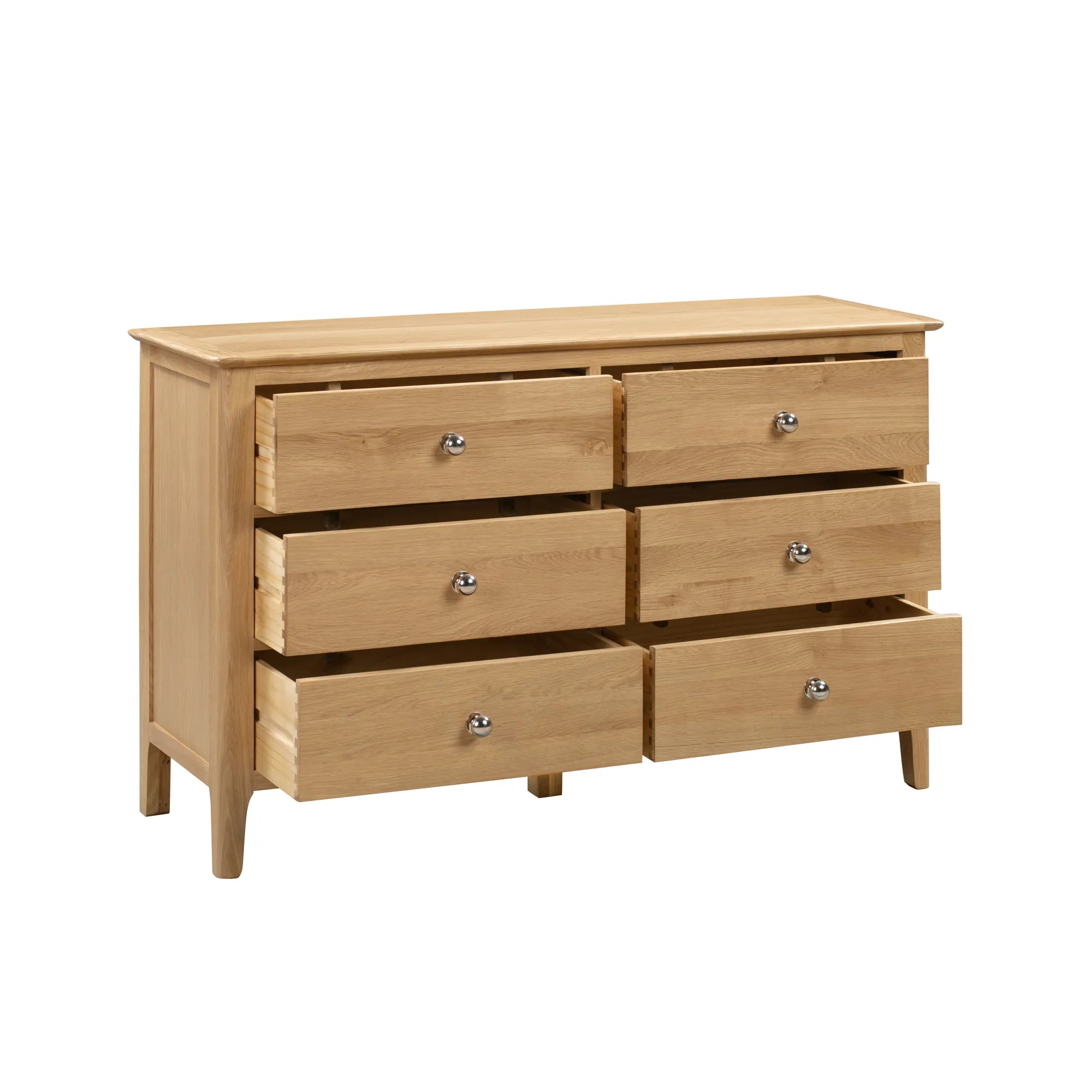 Cotswold Solid Oak 6 Drawer Wide Chest