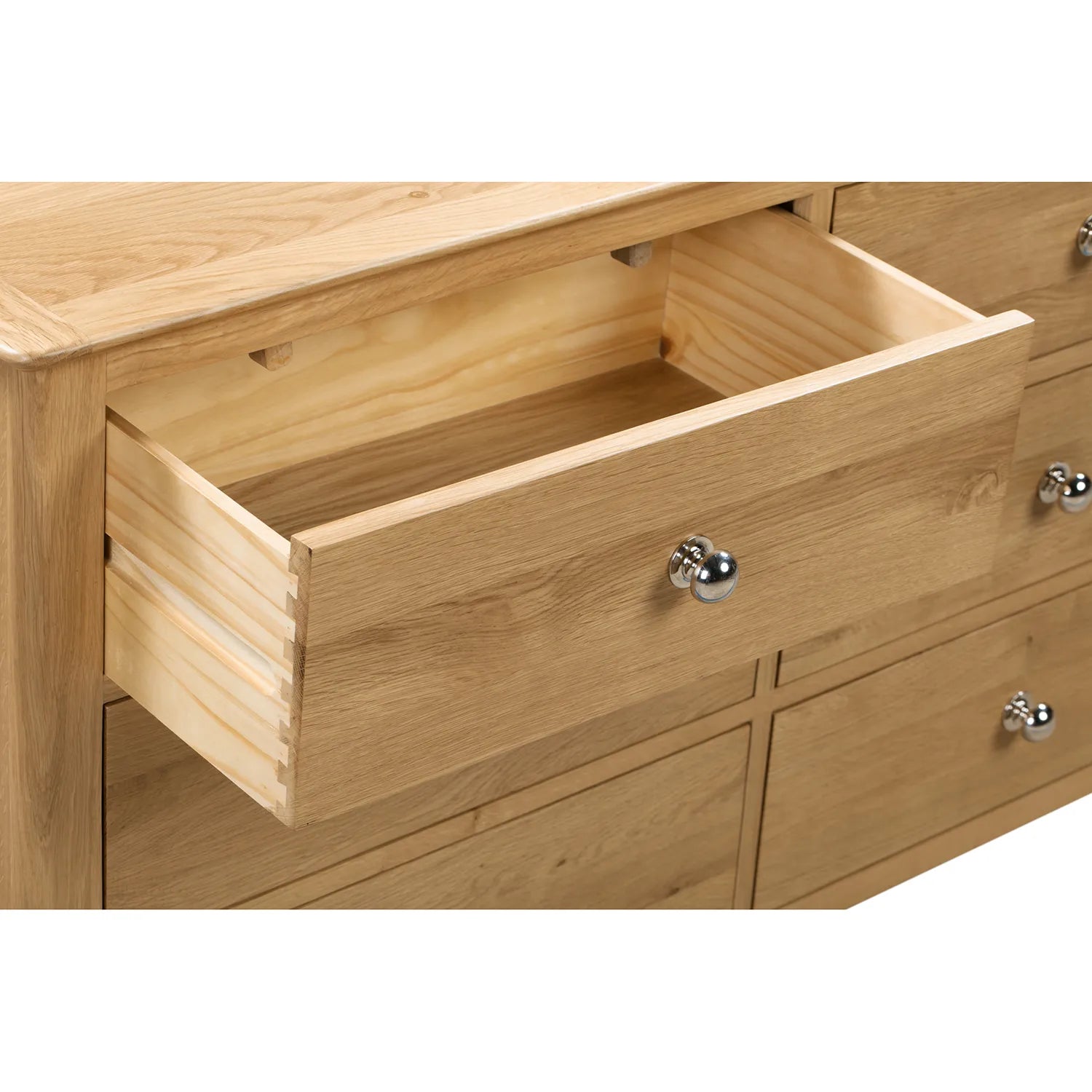 Cotswold Solid Oak 6 Drawer Wide Chest