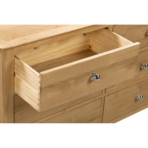 Cotswold Solid Oak 6 Drawer Wide Chest
