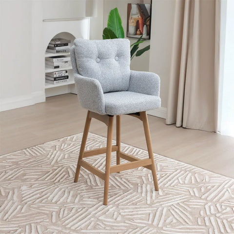 Cotswold Fabric Upholstered Counter Stools – Set of 2