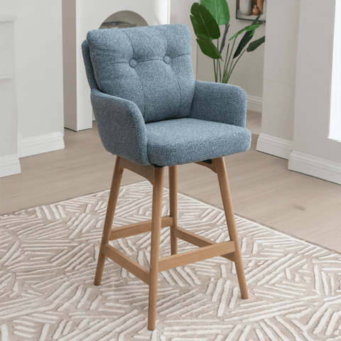 Cotswold Fabric Upholstered Counter Stools – Set of 2