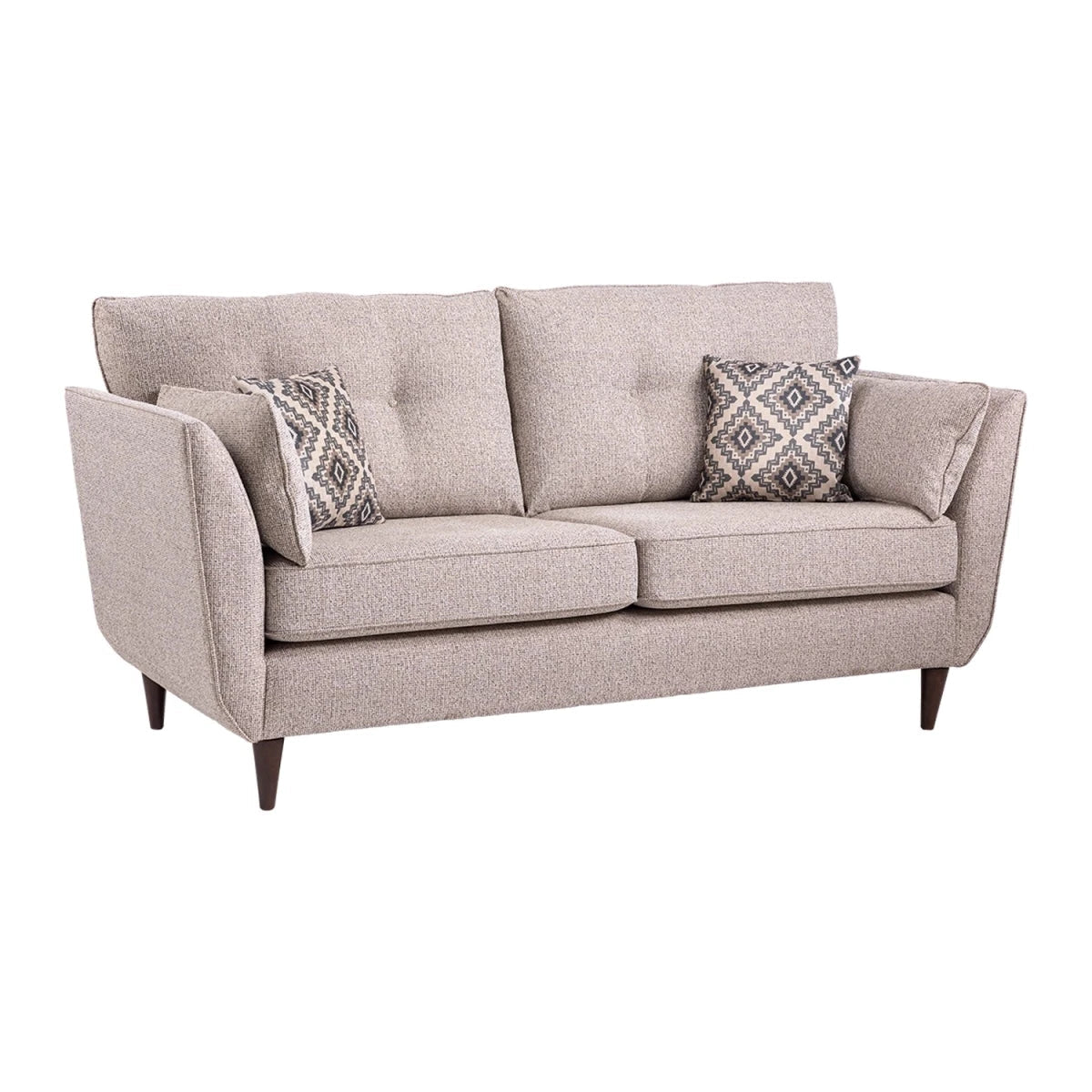 Crawley Alanah 2 seater fabric sofa with high legs and modern design.