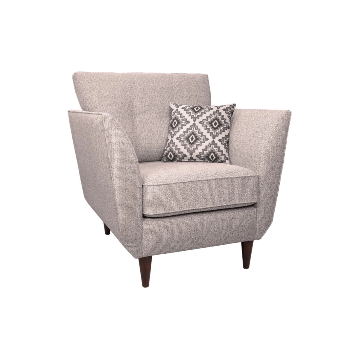 Crawley Alanah fabric chair with firm seating and modern design.