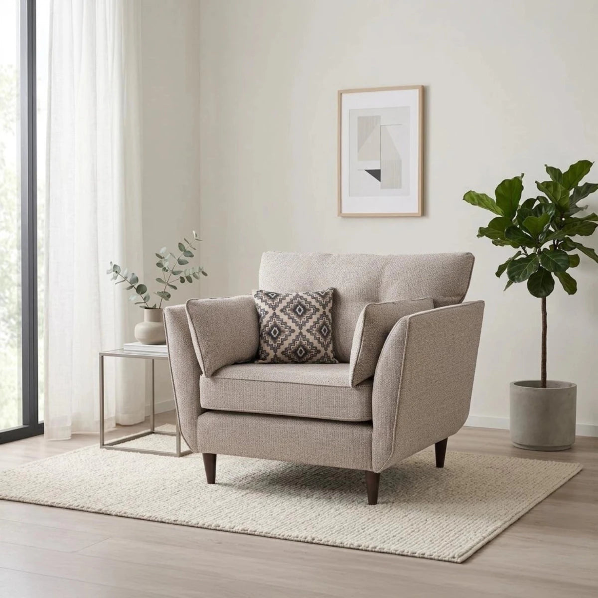 Stylish Crawley Alanah love chair with compact elegant design.