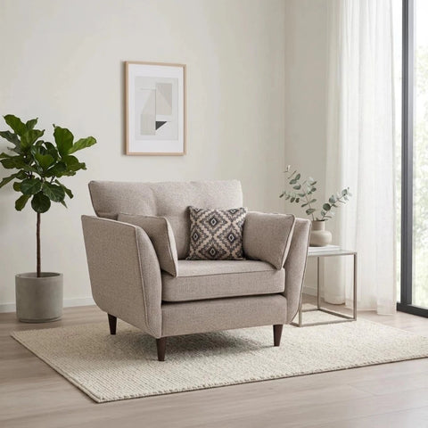 Crawley Alanah love seat with firm seating and sleek style.