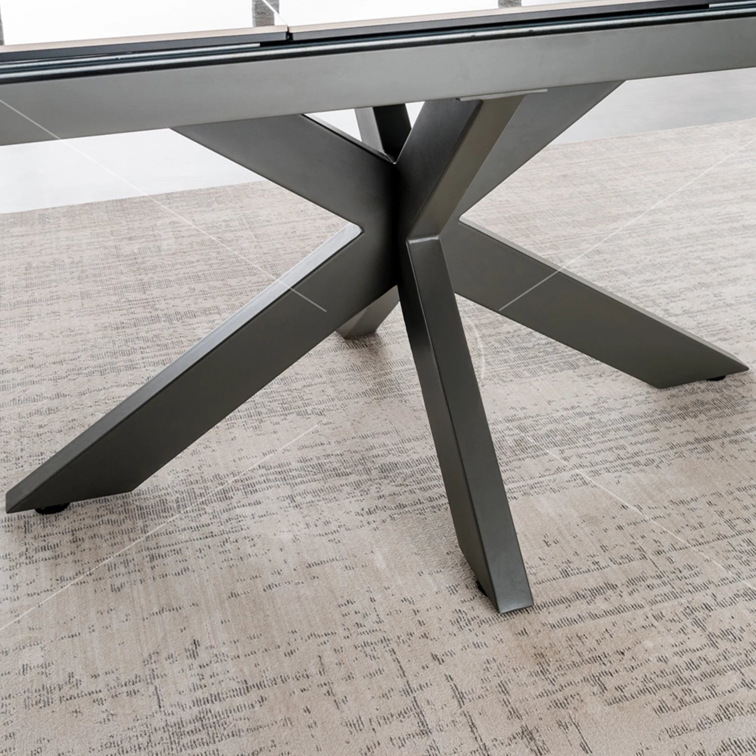 Crete Large Grey Extending Dining Table - Pendle Village Furniture