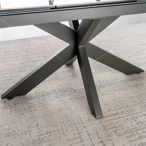 Crete Large Grey Extending Dining Table - Pendle Village Furniture