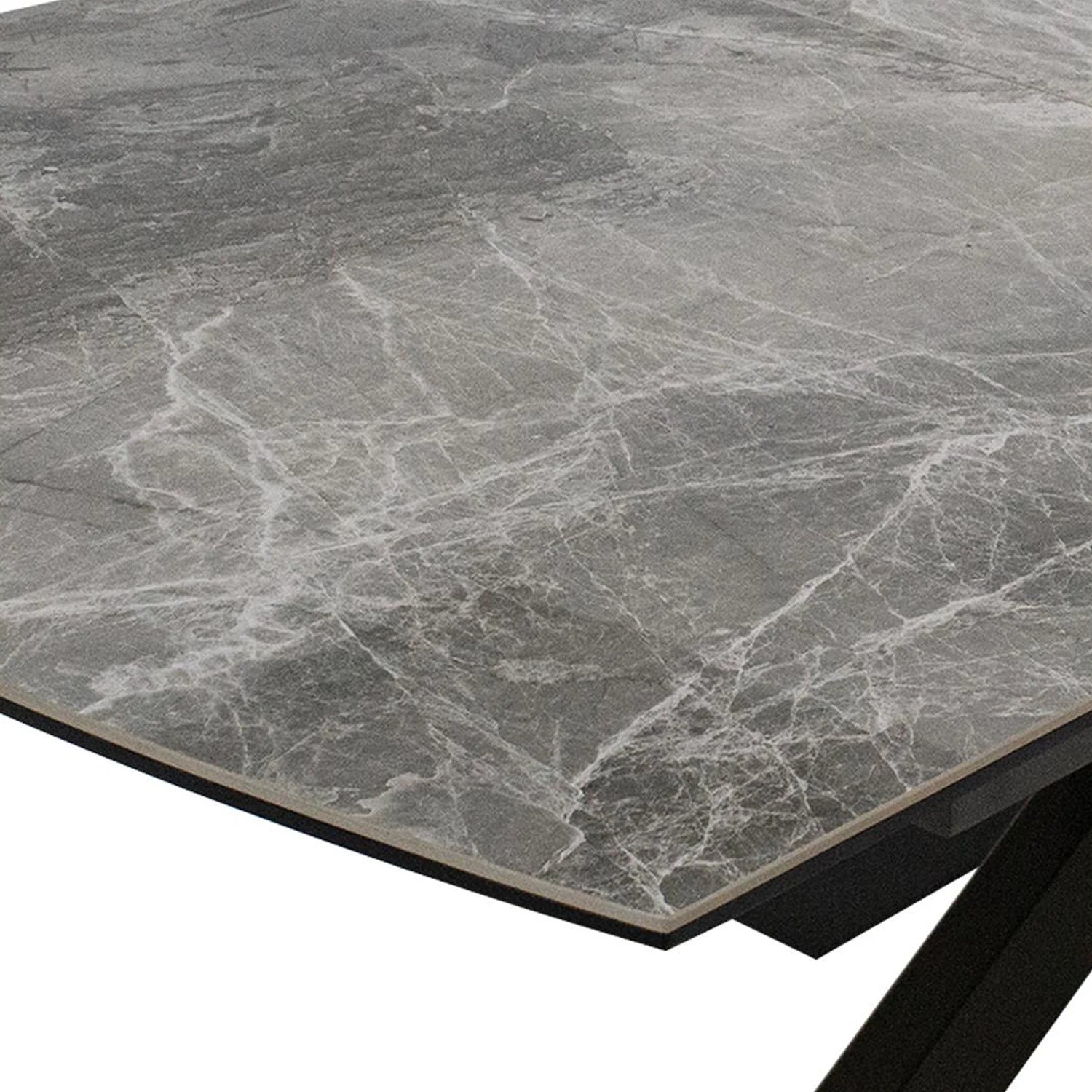 Crete Large Grey Extending Dining Table - Pendle Village Furniture
