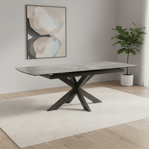 Crete Large Grey Extending Dining Table