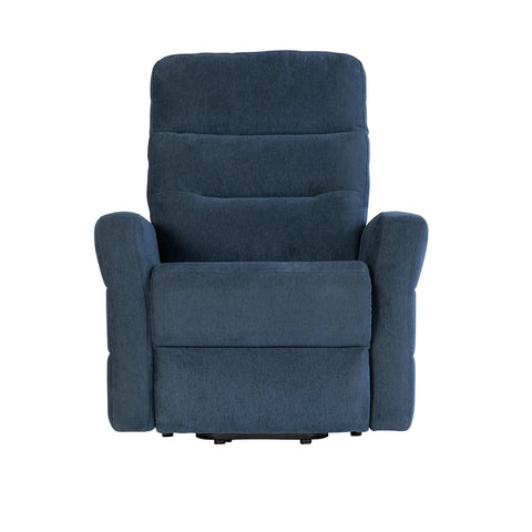 Crewe Blue Fabric Tilt and Rise Electric Recliner Chair - Pendle Village Furniture