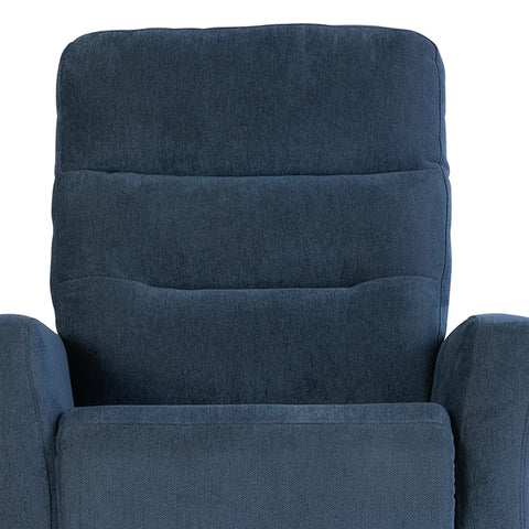 Crewe Blue Fabric Tilt and Rise Electric Recliner Chair - Pendle Village Furniture