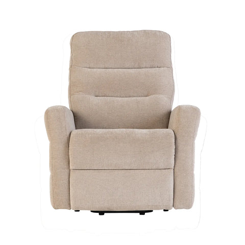 Crewe Mink Fabric Tilt and Rise Electric Recliner Chair - Pendle Village Furniture