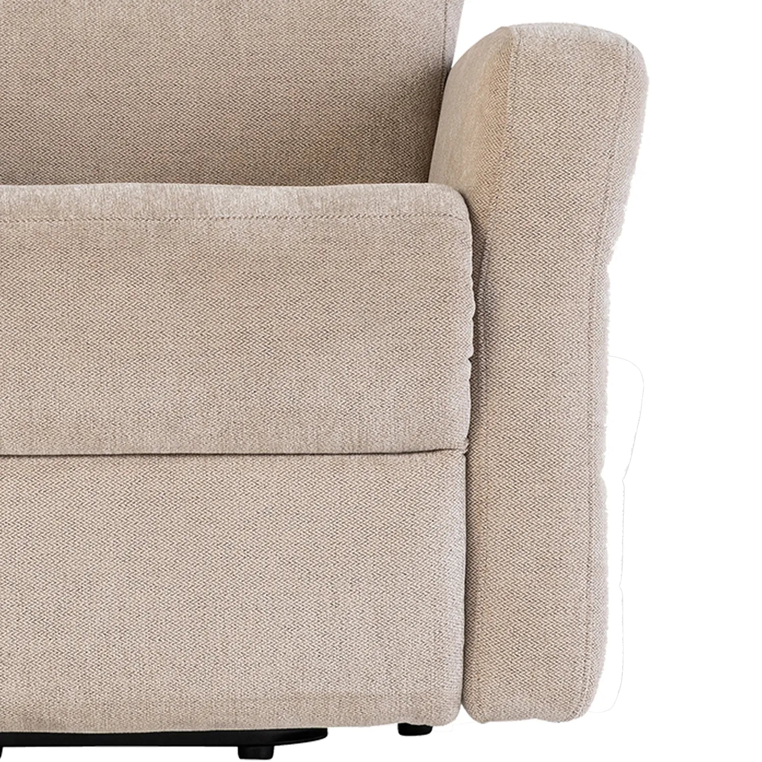 Crewe Mink Fabric Tilt and Rise Electric Recliner Chair - Pendle Village Furniture