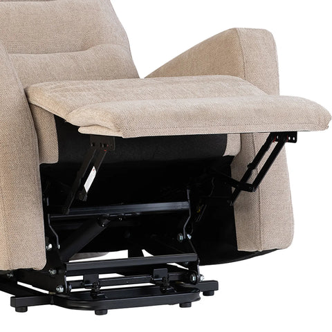 Crewe Mink Fabric Tilt and Rise Electric Recliner Chair - Pendle Village Furniture