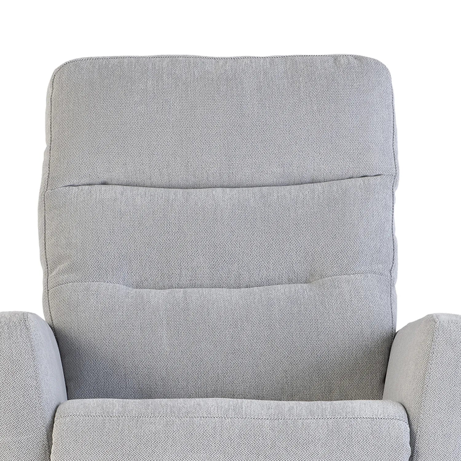 Crewe Silver Fabric Tilt and Rise Electric Recliner Chair - Pendle Village Furniture