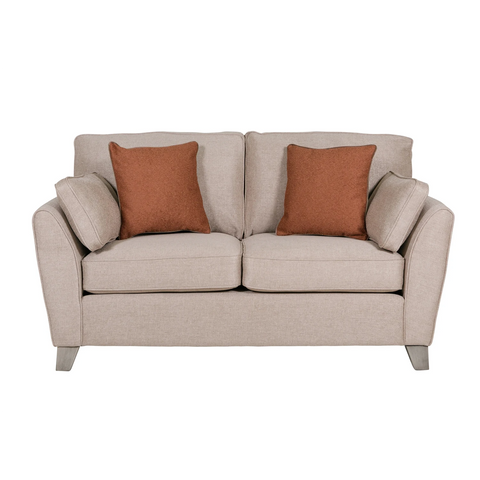 Cromwell Blue Linen Fabric Sofabed. Choose from Light Grey, Biscuit and Blue - Sofabed in Biscuit Fabric