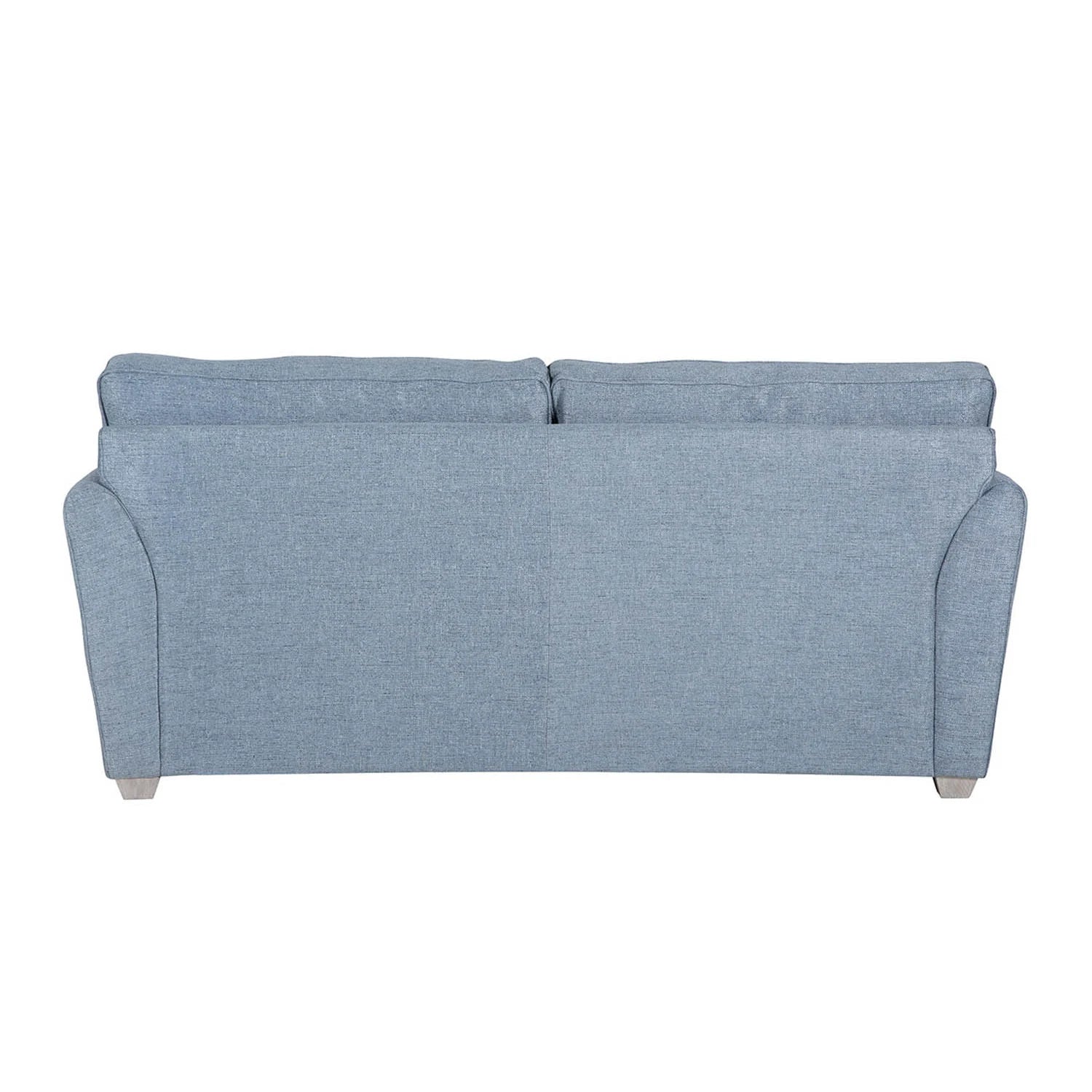 Cromwell Blue Linen Fabric Sofabed. Choose from Light Grey, Biscuit and Blue - Back View of Sofabed