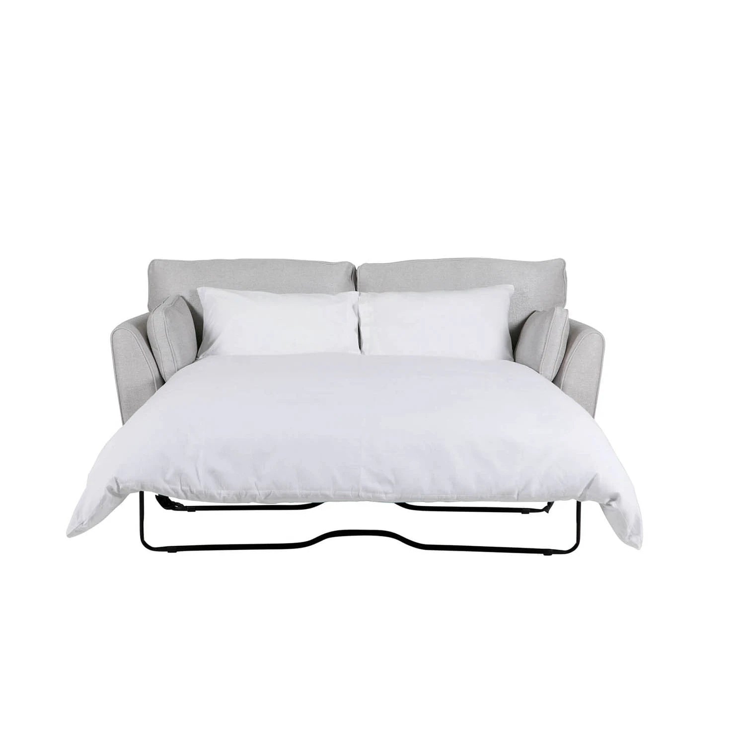 Cromwell Light Grey Linen Fabric Sofabed - Pendle Village Furniture