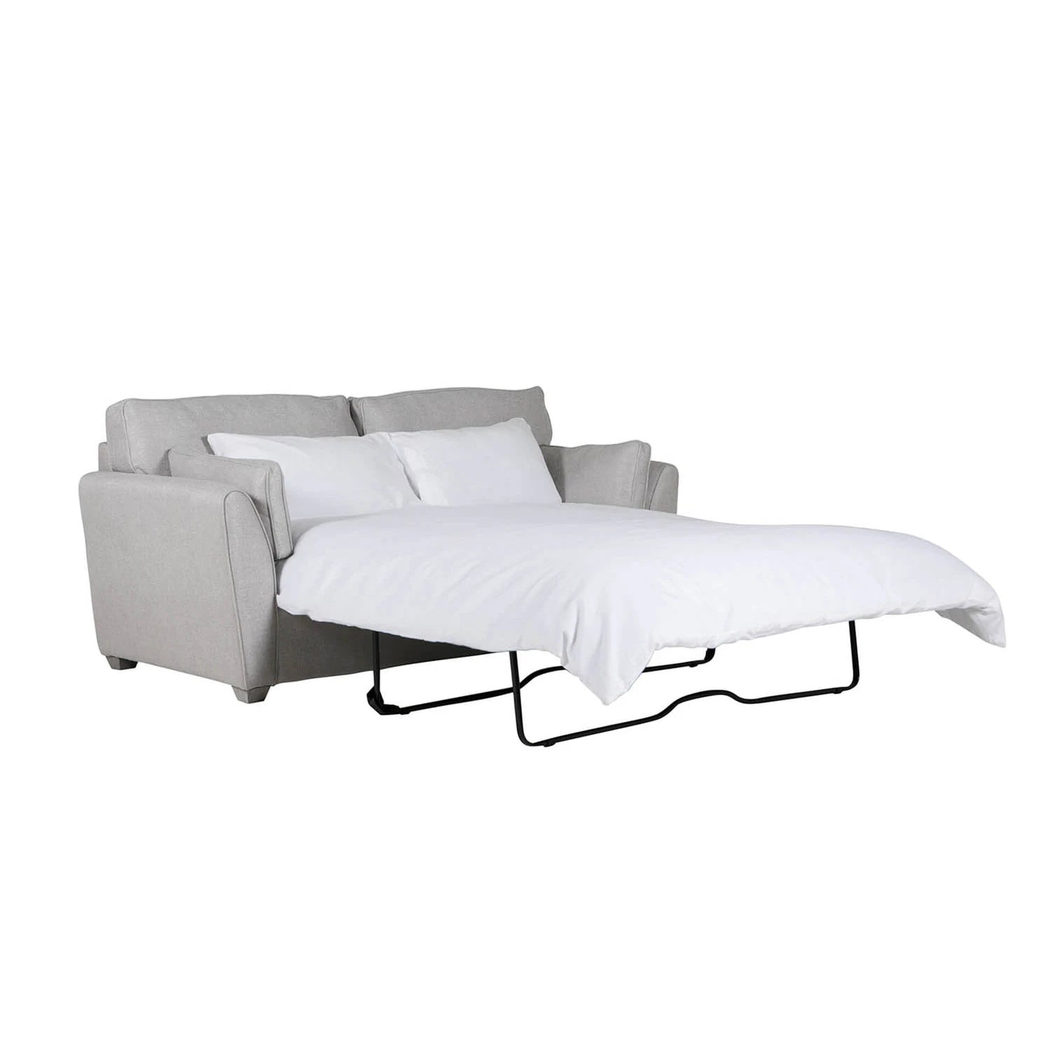 Cromwell Blue Linen Fabric Sofabed. Choose from Light Grey, Biscuit and Blue - Sofa into Sofabed