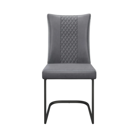 Cuneo Antique Grey Faux Leather Dining Chairs – Choose a Set of 4, 6 or 8.