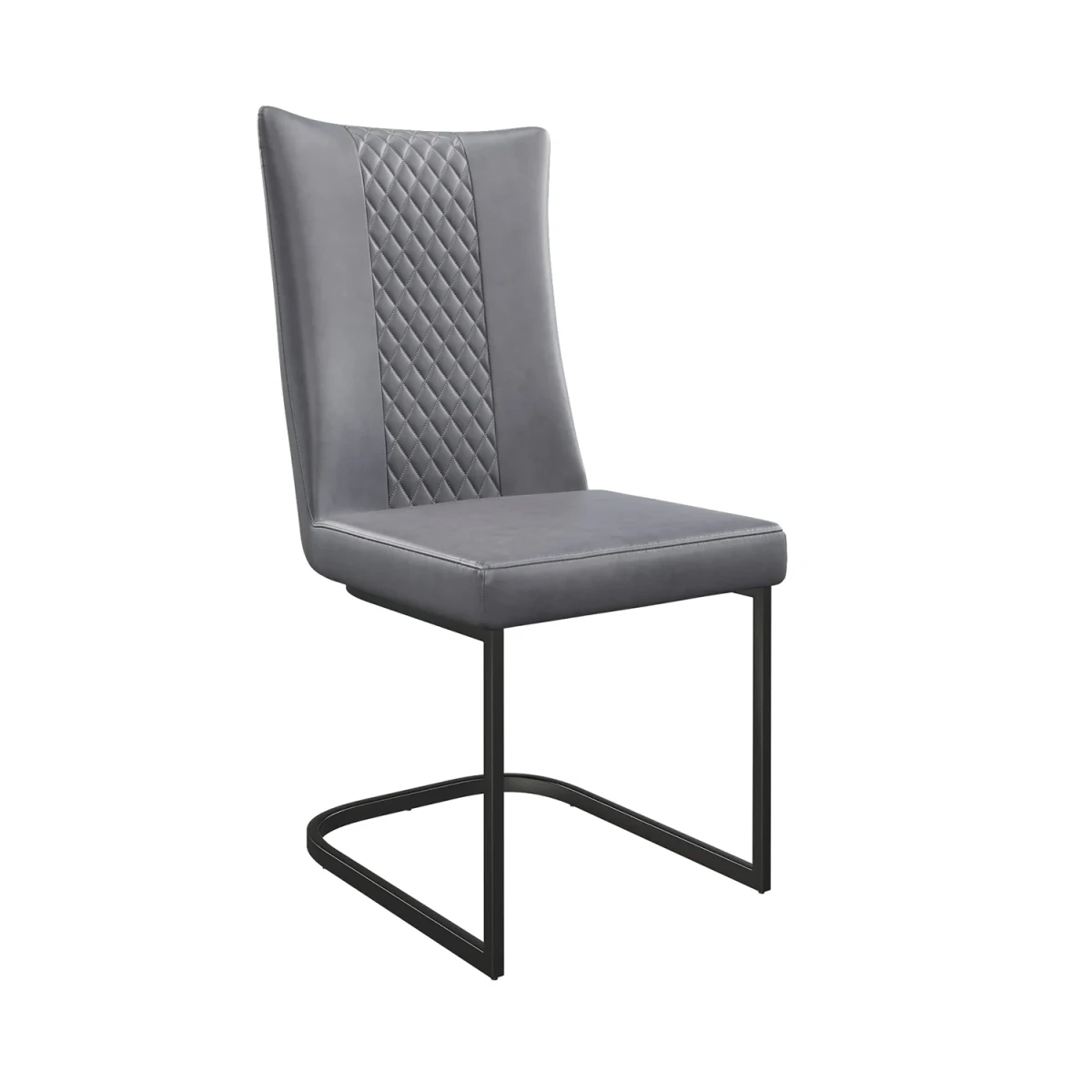 Cuneo Antique Grey Faux Leather Dining Chairs – Set of 4