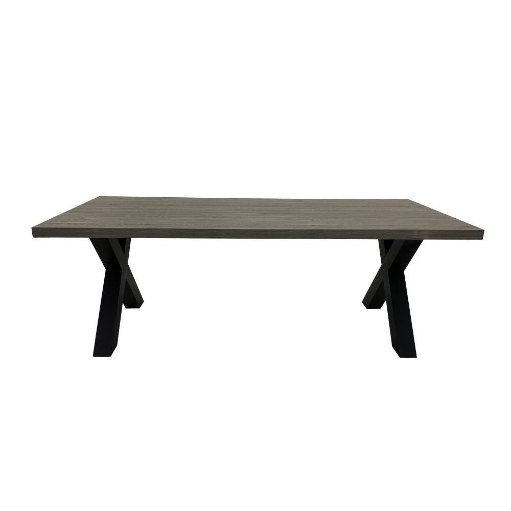 Hilton 220cm Grey Oak Effect Dining Table