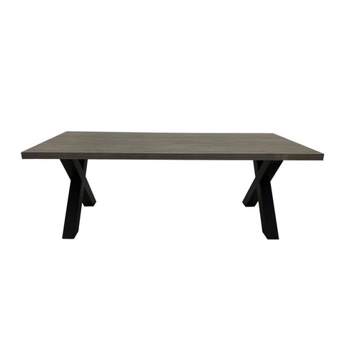 Hilton 220cm Grey Oak Effect Dining Table