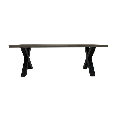 Hilton 220cm Grey Oak Effect Dining Table
