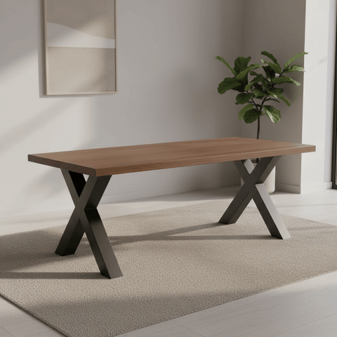 Hilton 220cm Smoked Oak Effect Dining Table