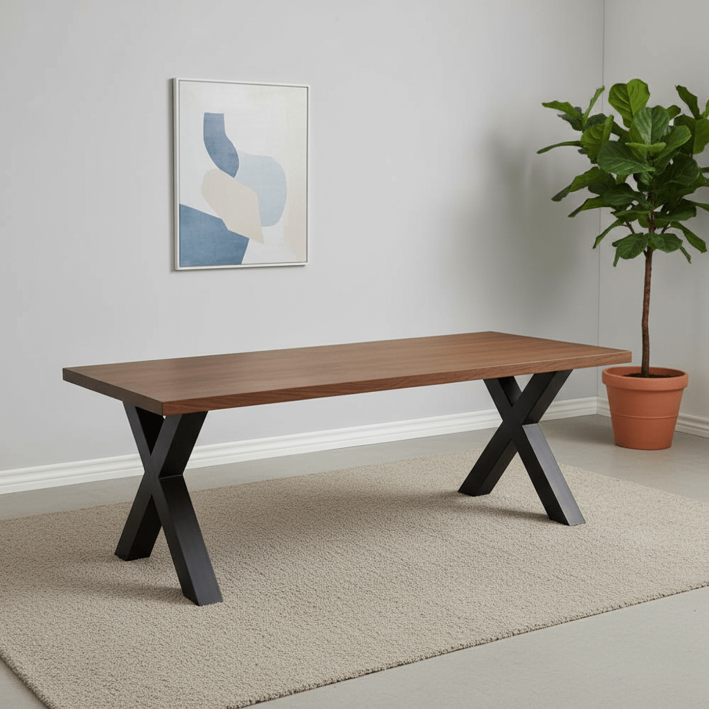 Hilton 180cm Smoked Oak Effect Dining Table