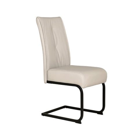 Set of 4 Delta Natural Dining Chairs with Black Legs - Pendle Village Furniture