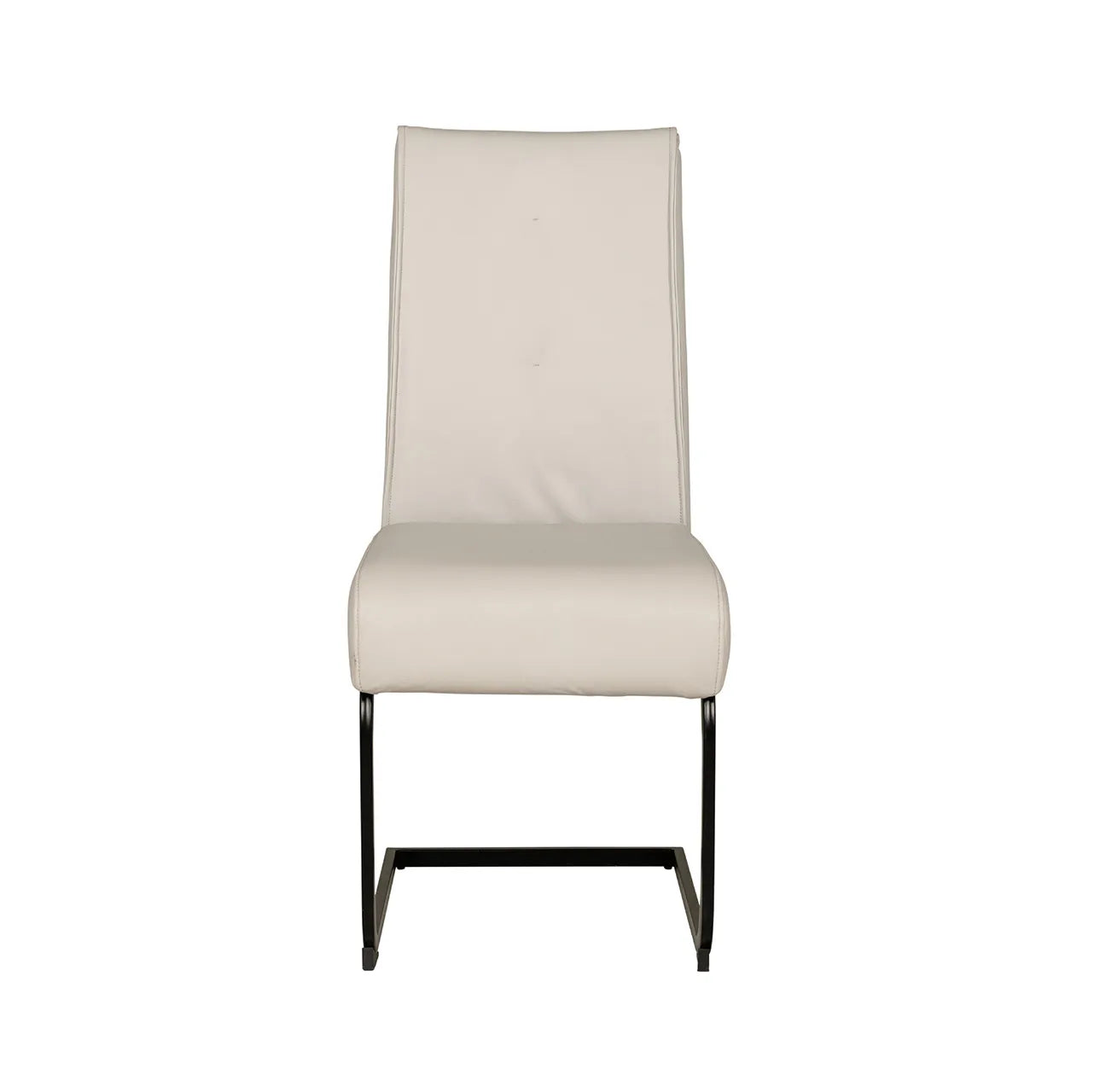 Set of 4 Delta Natural Dining Chairs with Black Legs - Pendle Village Furniture