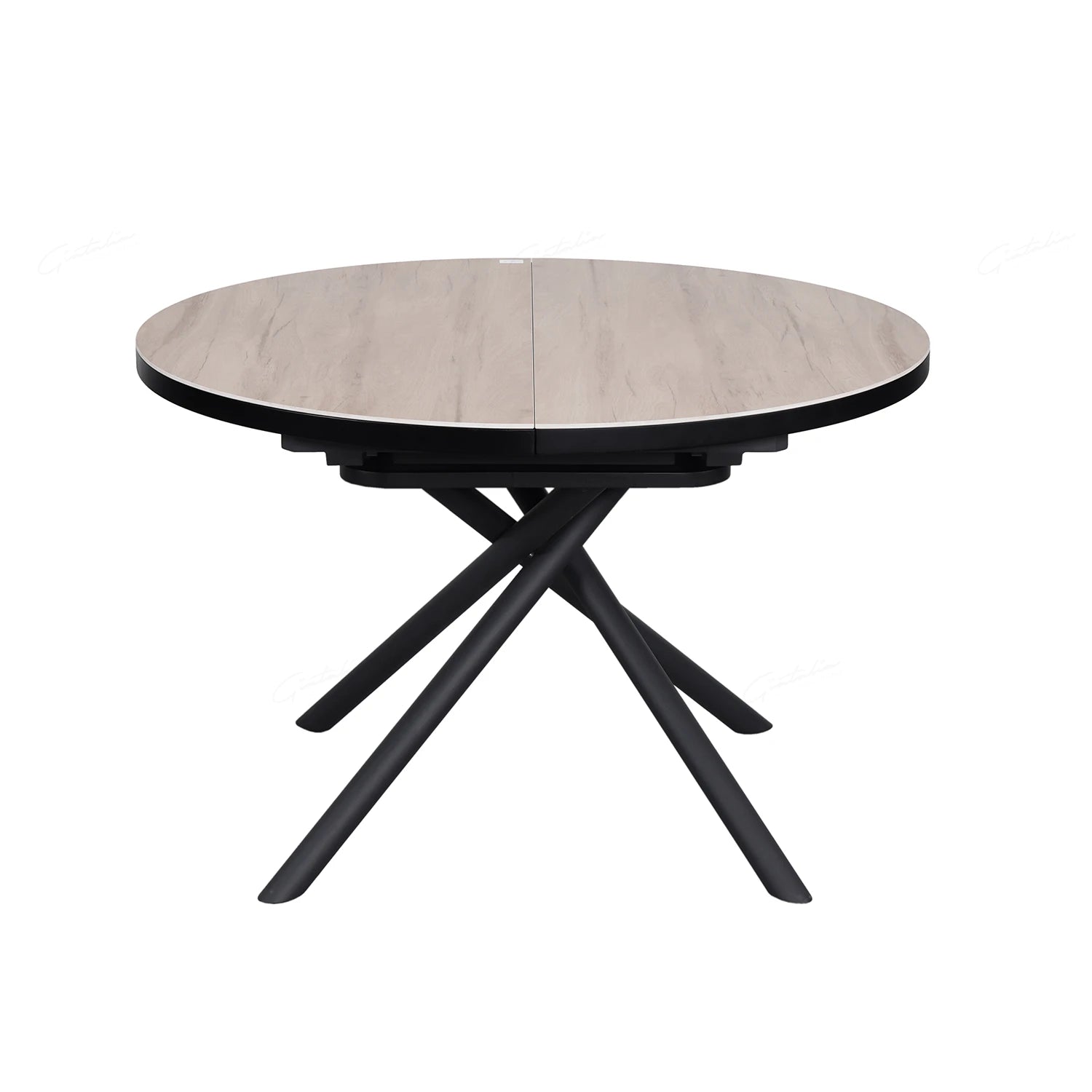 Delta English Oak Ceramic Round to Oval Extending Dining Table - Pendle Village Furniture