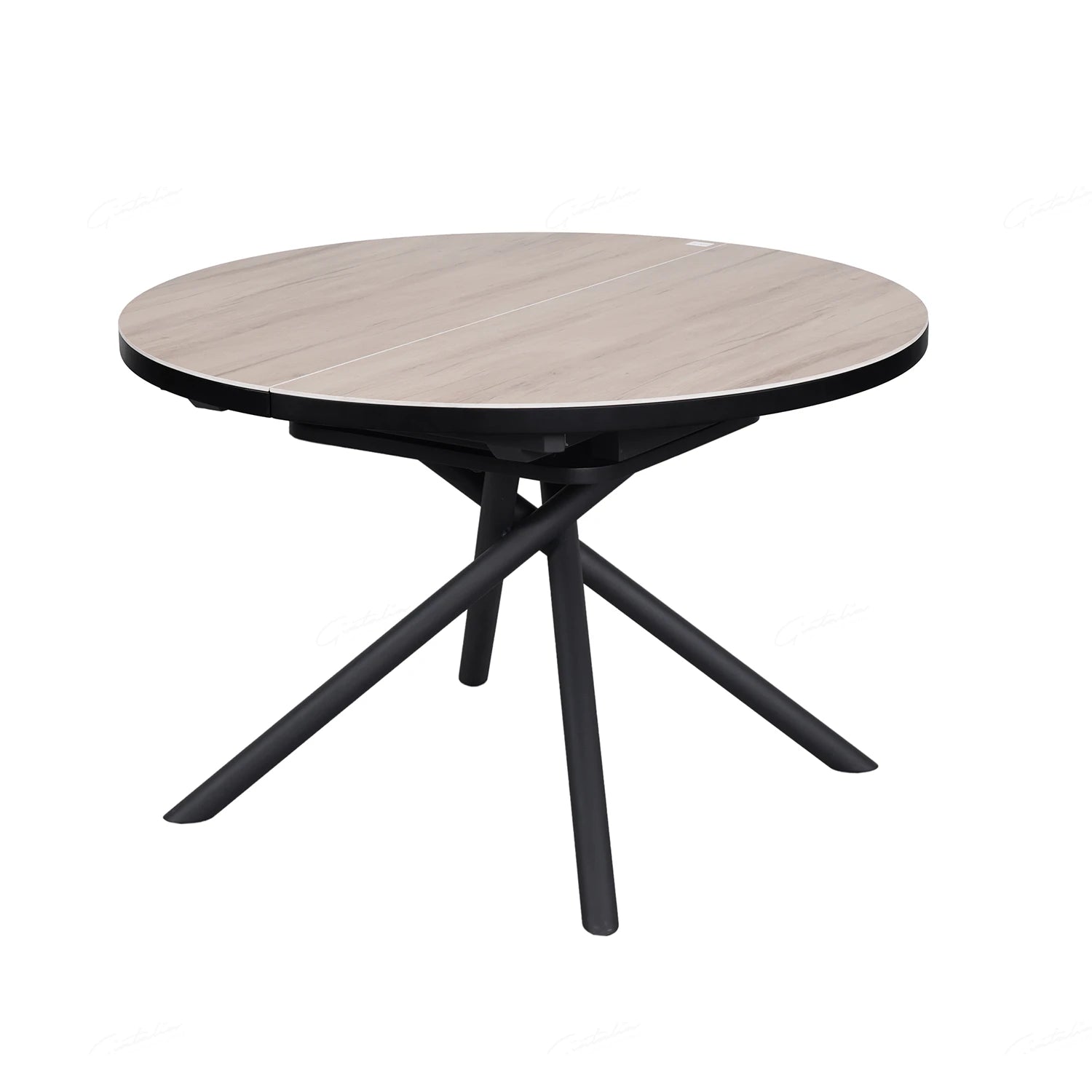 Delta English Oak Ceramic Round to Oval Extending Dining Table - Pendle Village Furniture