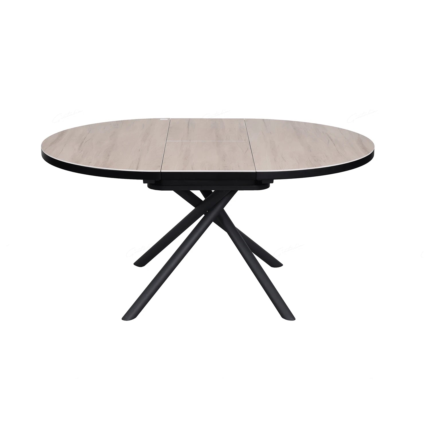 Delta English Oak Ceramic Round to Oval Extending Dining Table - Pendle Village Furniture
