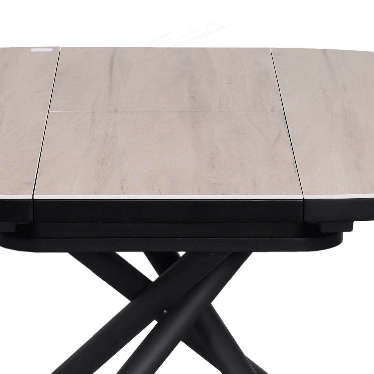 Delta English Oak Ceramic Round to Oval Extending Dining Table - Pendle Village Furniture