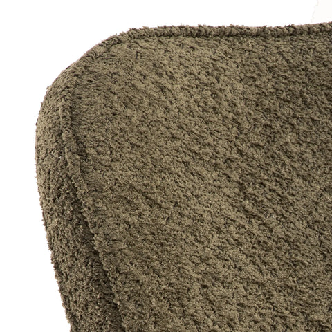 Daisy Bouclé Fabric Dining Chair in Linen and Olive – Set of 4 - Pendle Village Furniture