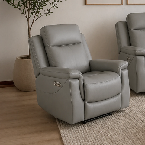 Dallas Leather Recliner Armchair