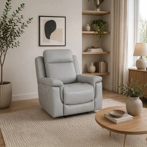 Dallas Leather Recliner Armchair