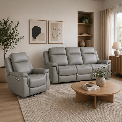 Dallas Leather Recliner Armchair