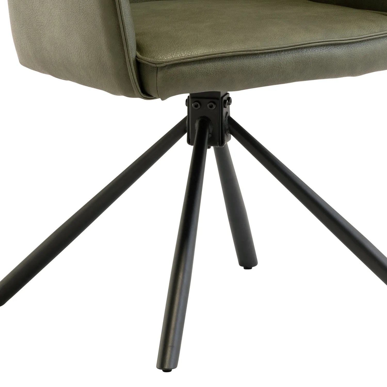 Davis Dark Green PU Dining Chair – Set of 4 - Pendle Village Furniture