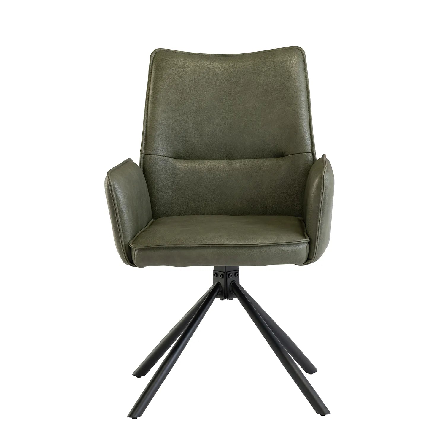 Davis Dark Green PU Dining Chair – Set of 4 - Pendle Village Furniture