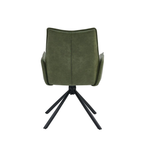 Davis Dark Green PU Dining Chair – Set of 4 - Pendle Village Furniture