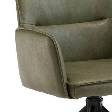 Davis Dark Green PU Dining Chair – Set of 4 - Pendle Village Furniture