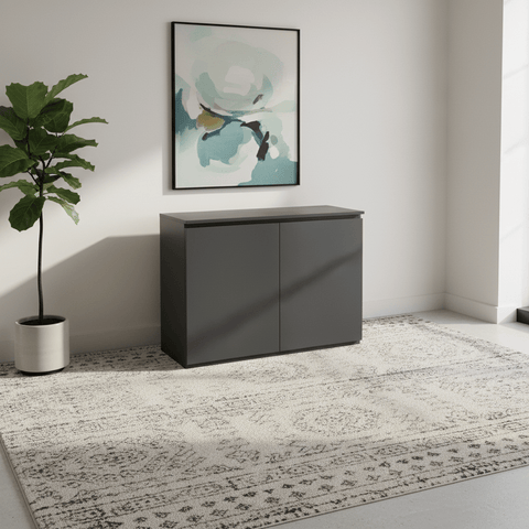 Delta 2 door Greige Sideboard With LED Light