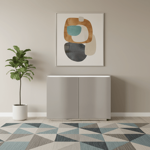 Delta 2 door Greige Sideboard With LED Light
