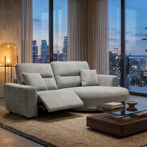 Contemporary corner sofa with spacious seating.