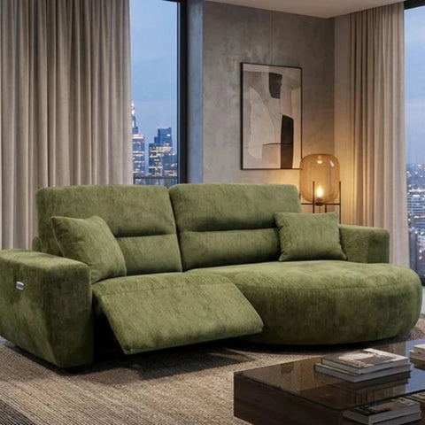 Electric recliner with smooth adjustable seating.