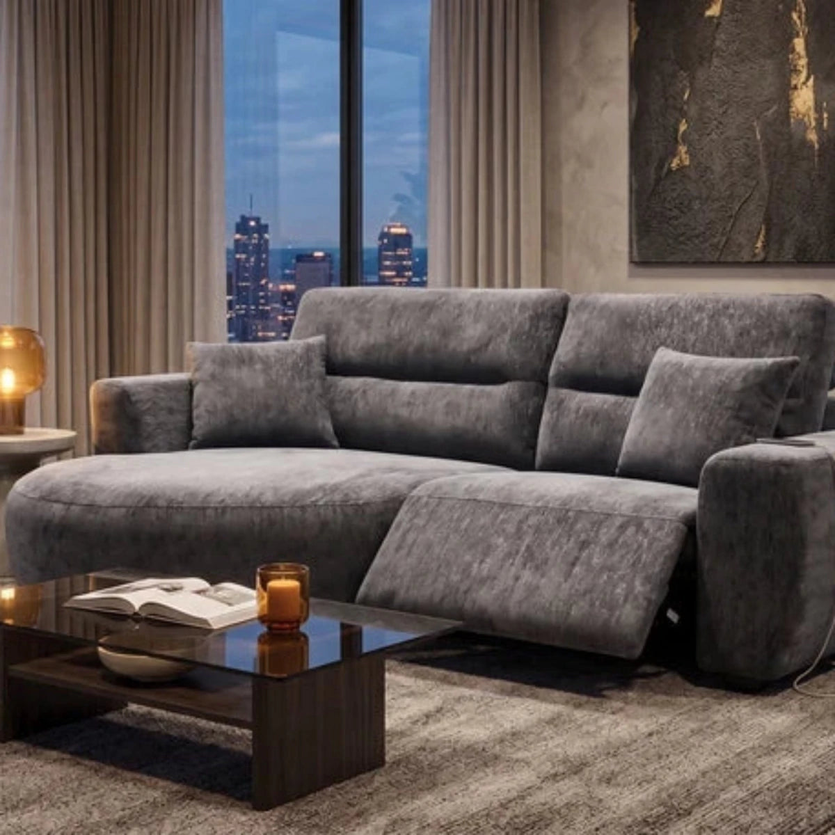 Adjustable recliner seat for personalized comfort.