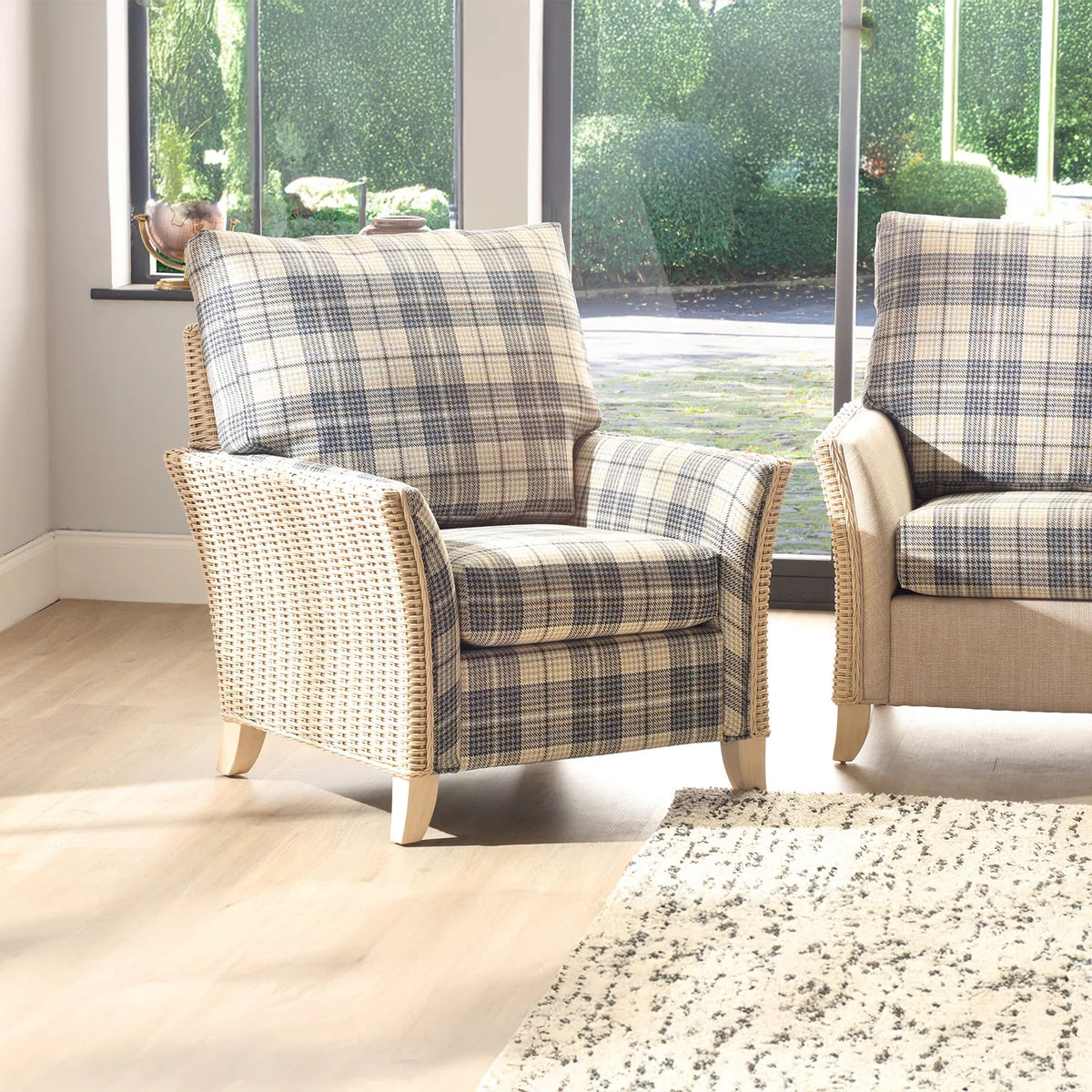 Desser Arlington Natural Wash Cane Armchair